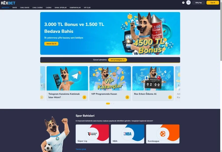 Rexbet ekran görüntüsü